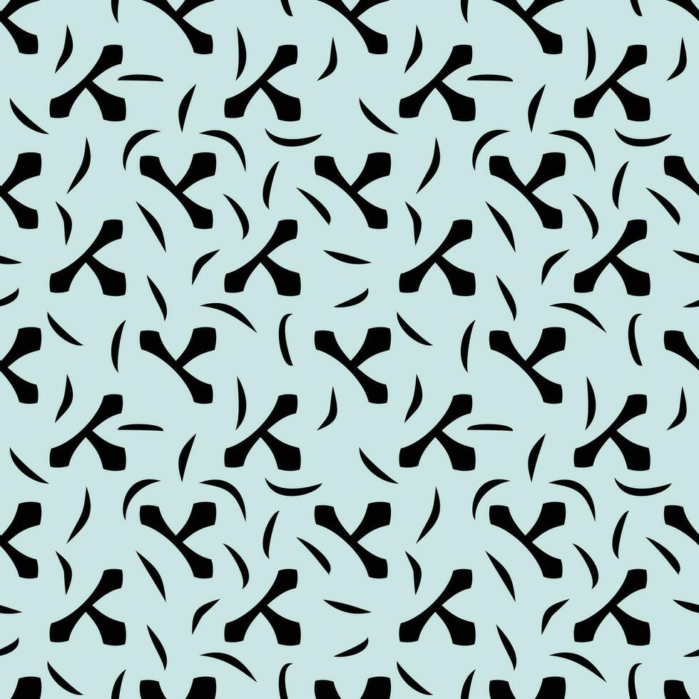 Abstract vector art with black and white seamless monochrome lines pattern