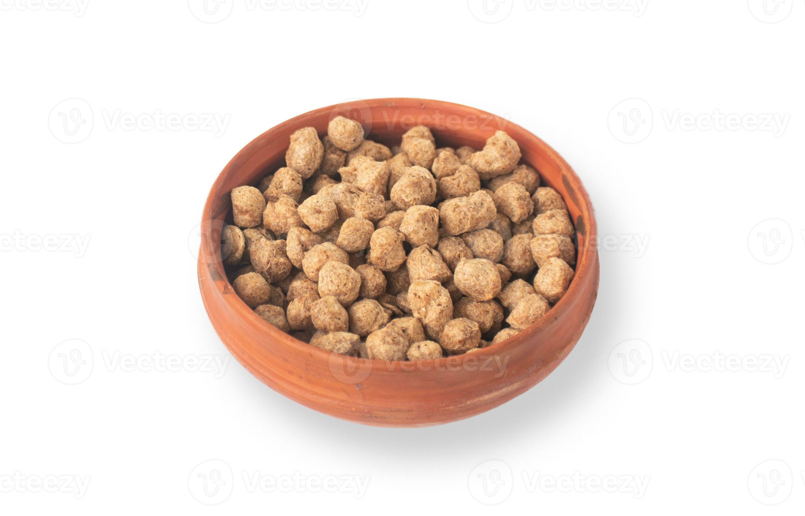 Textured vegetable protein, also known as textured soy protein, soy