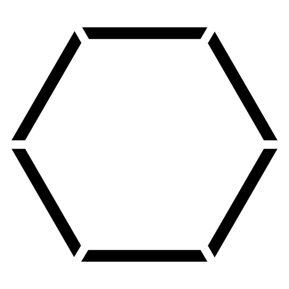 hexagon icon vector