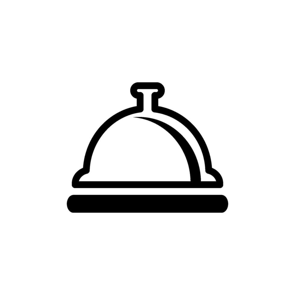 hotel bell lobby icon vector