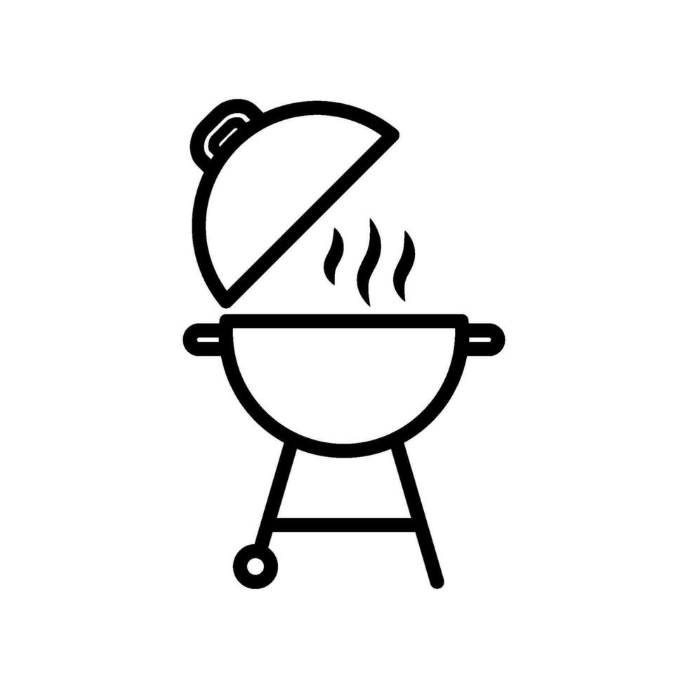 parrilla icono diseño vector