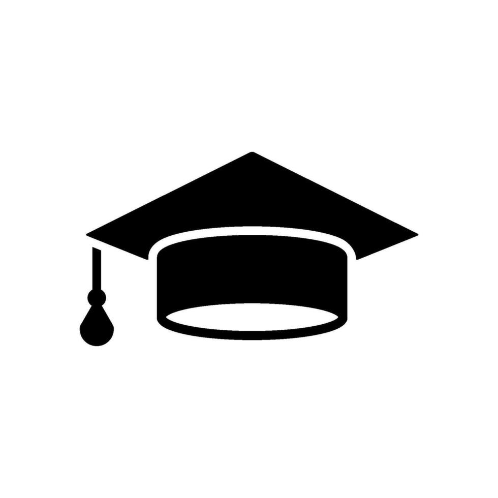 graduación sombrero icono vector