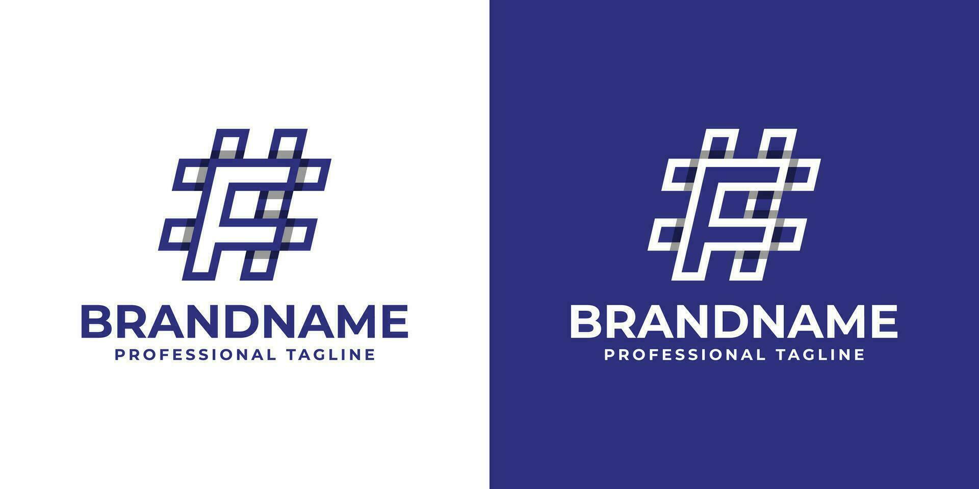 Letter F Hashtag Logo2 vector