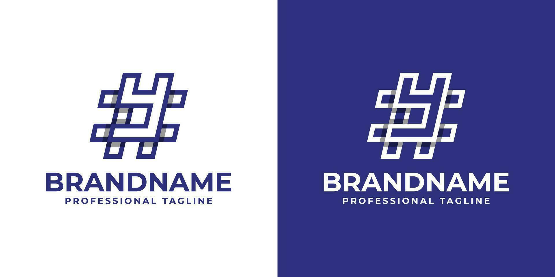 Letter Y Hashtag Logo, suitable for any business with Y initial. vector