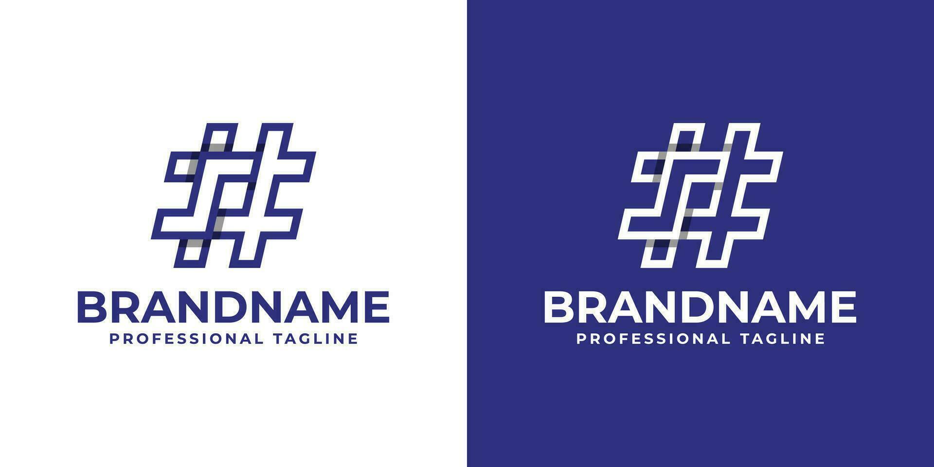 Letter S Hashtag Logo, suitable for any business with S initial. vector