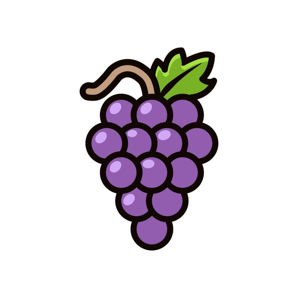 uvas icono diseño vector modelo