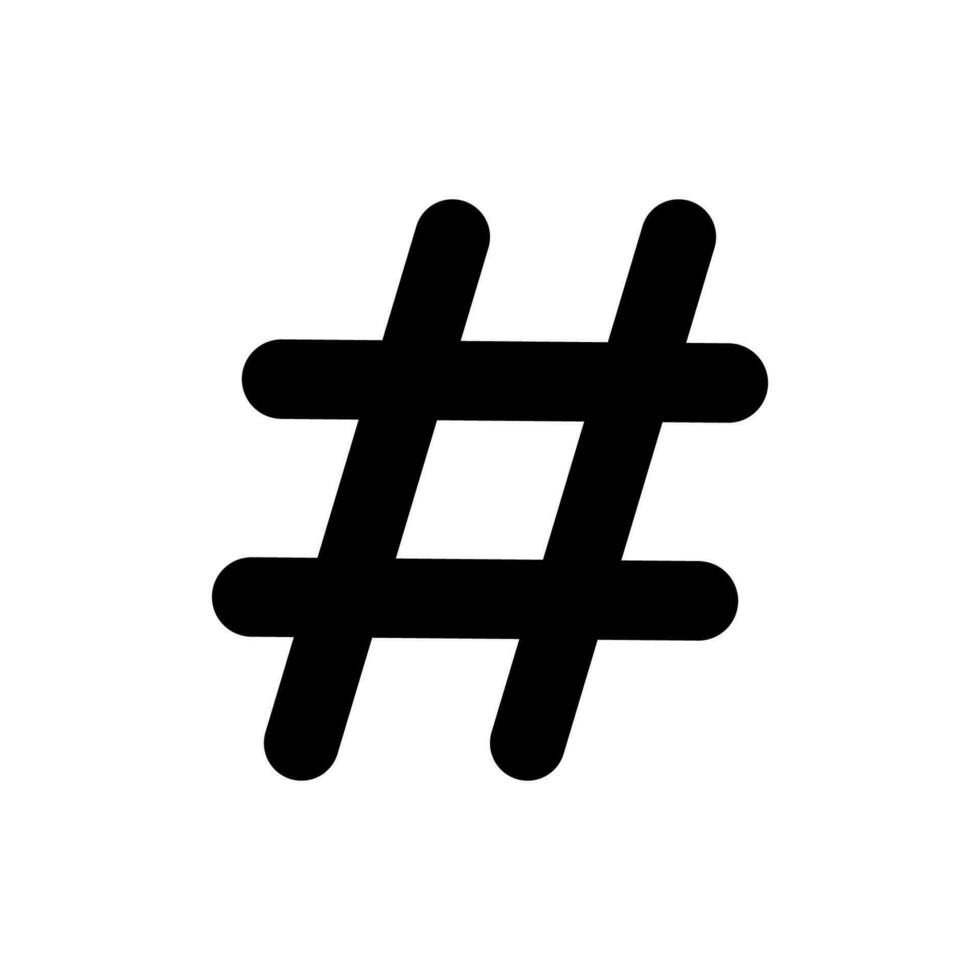 hashtag icon design vector template