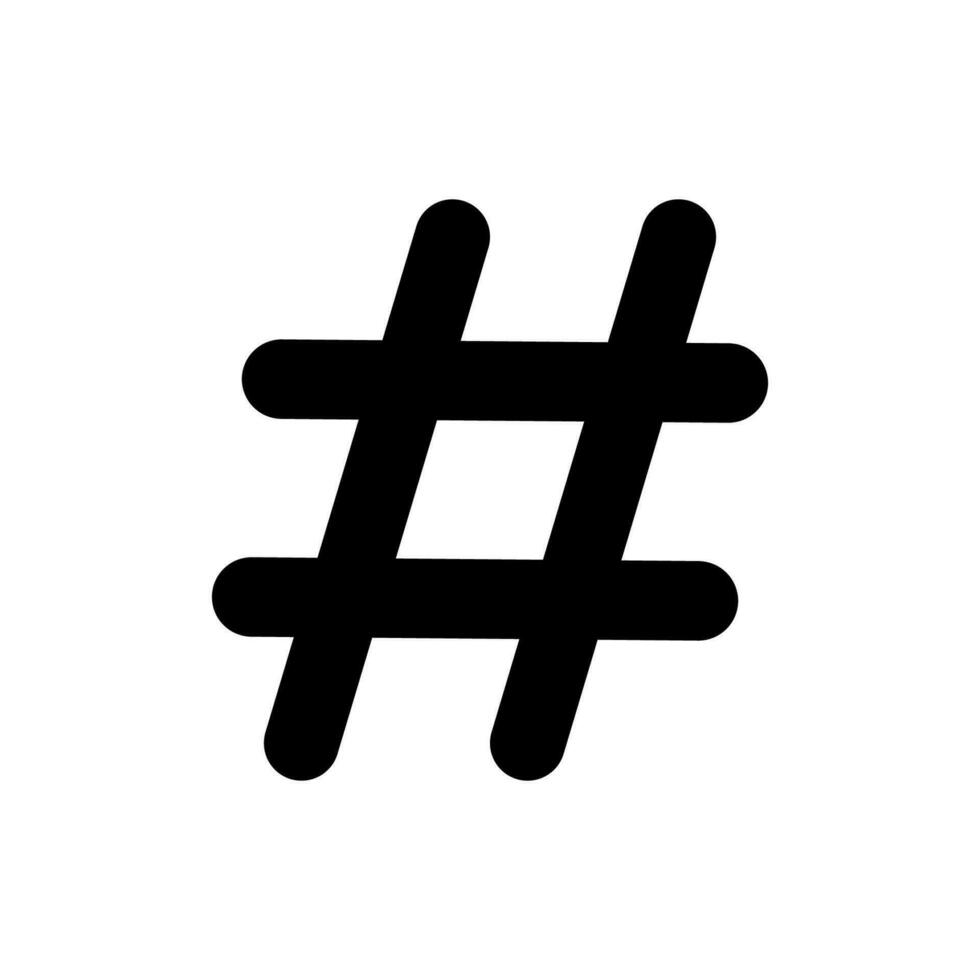 hashtag icono diseño vector modelo