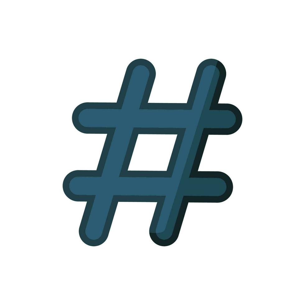 hashtag icon design vector template