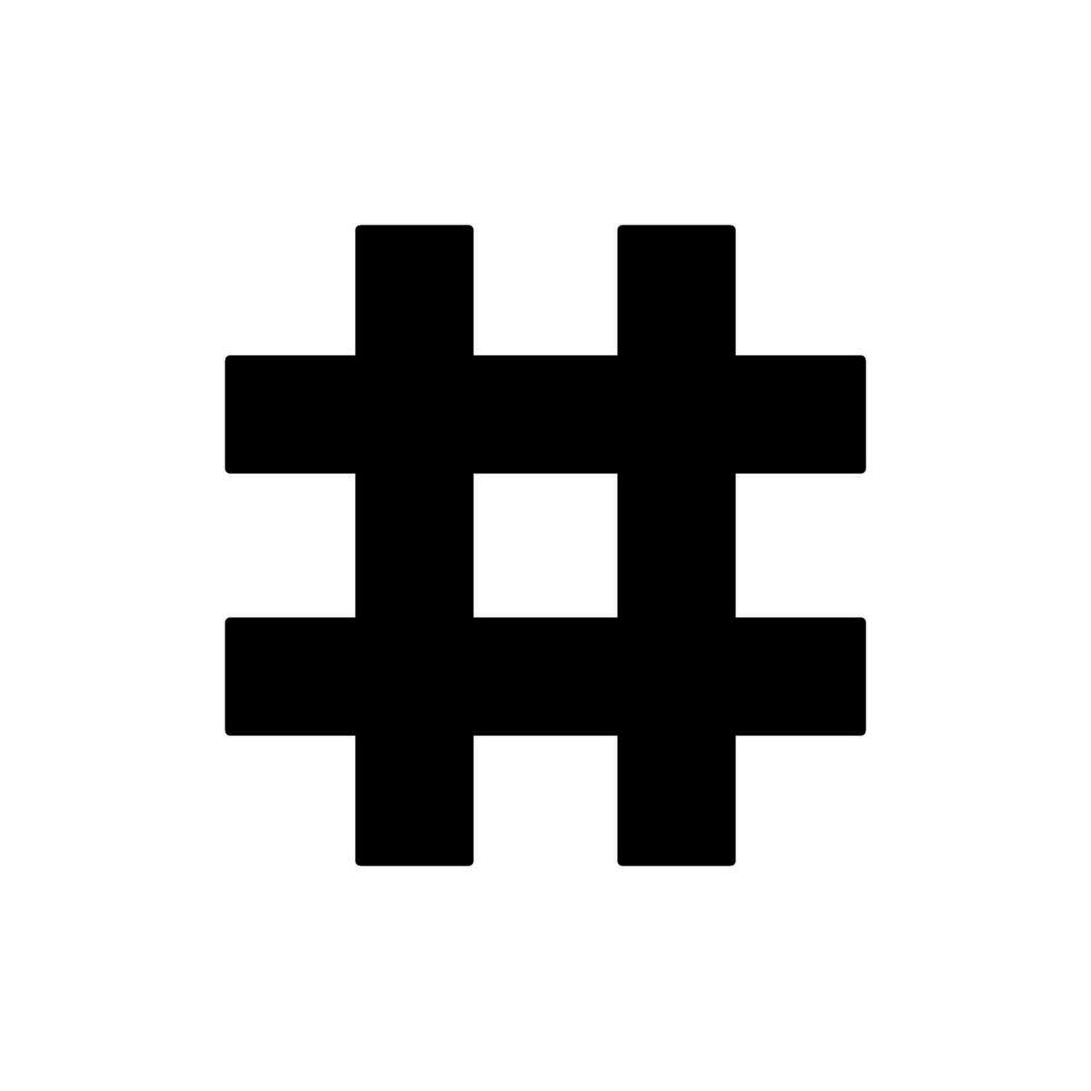 hashtag icono diseño vector modelo