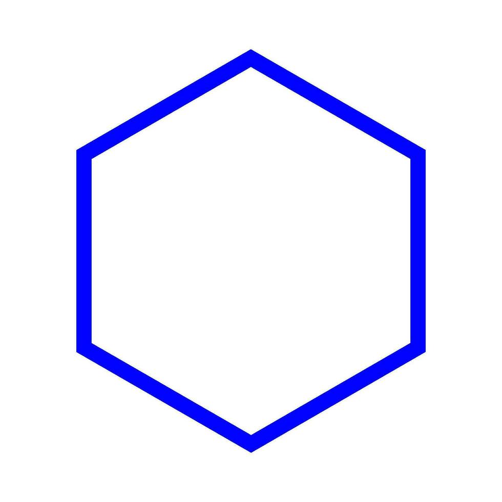 hexagon icon vector