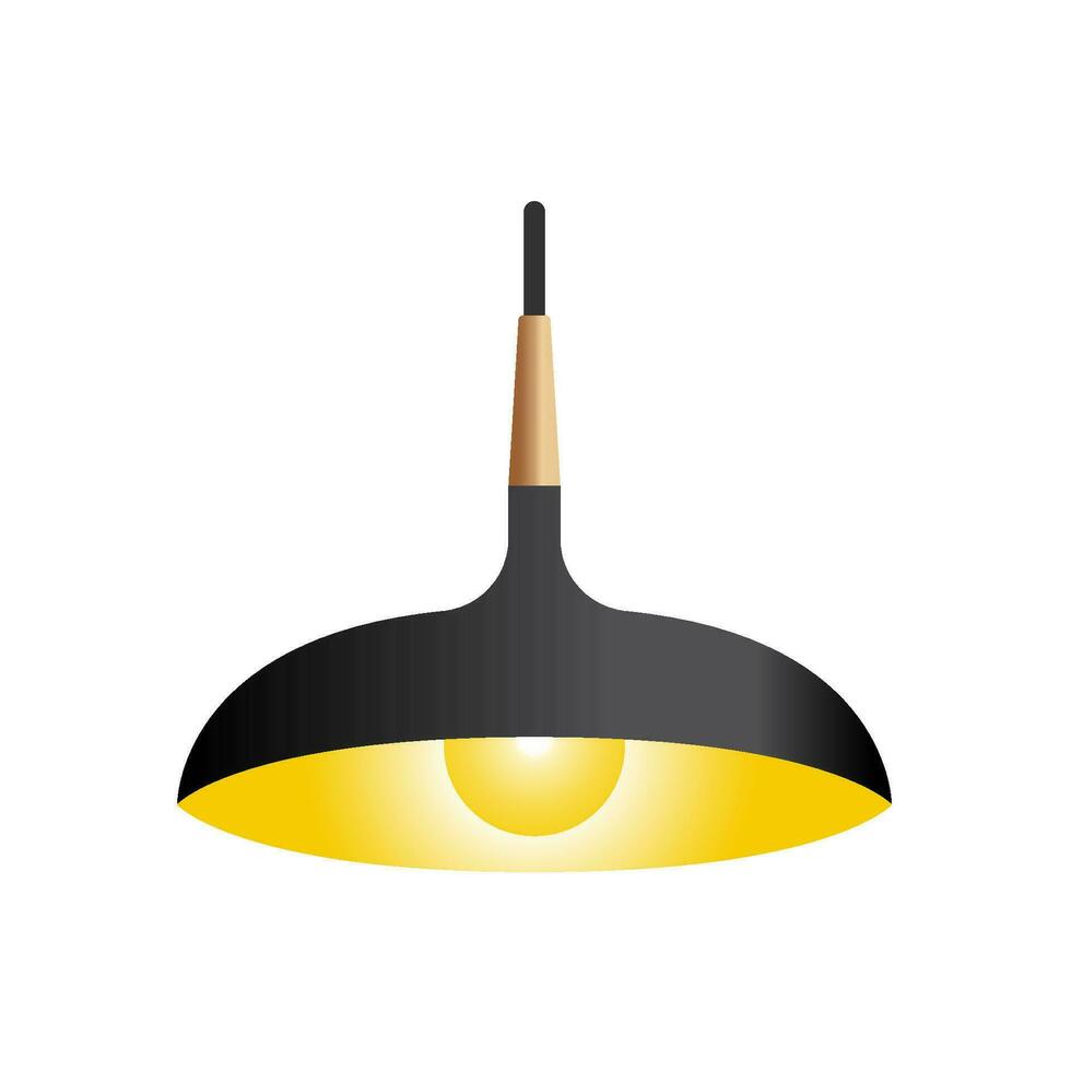 hanging lamp icon design vector