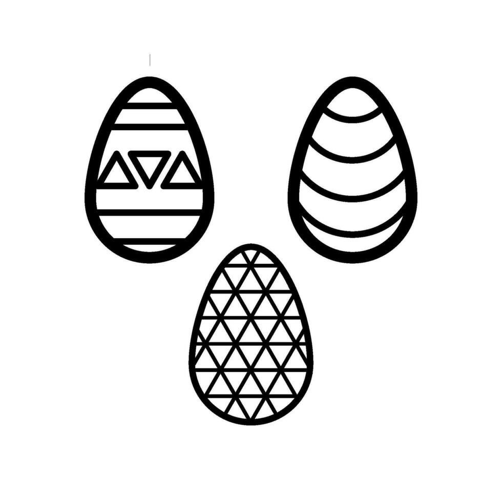 easter day eggs icon design vector