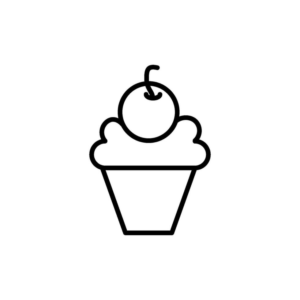 cupcake icon design vector
