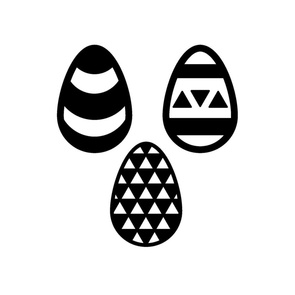 Pascua de Resurrección día huevos icono diseño vector