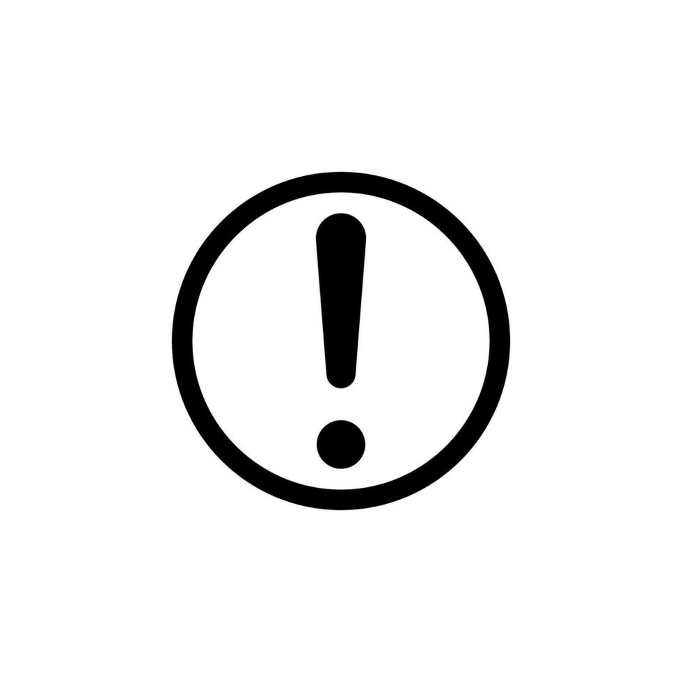 exclamation attention sign icon design vector template