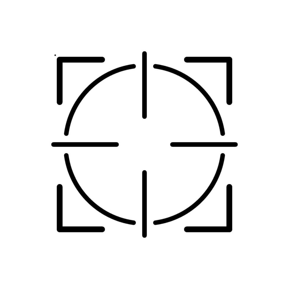 focus icon design vector template