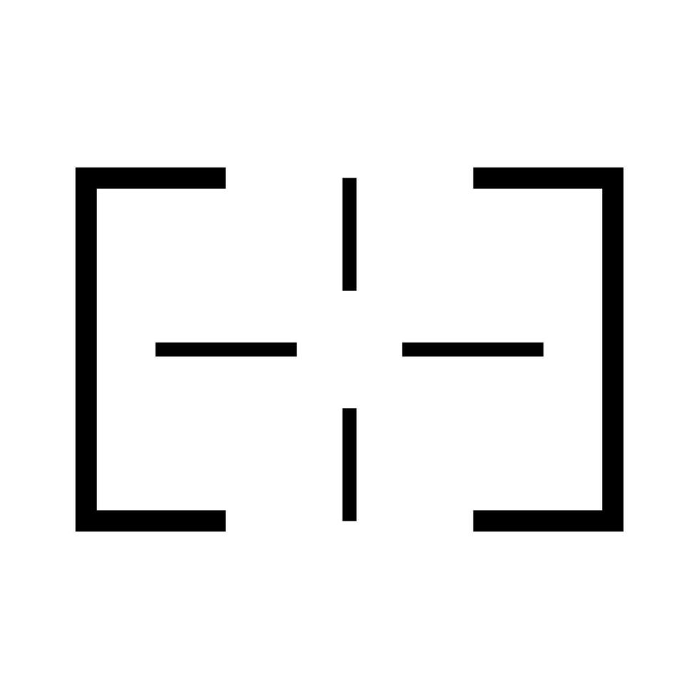 focus icon design vector template