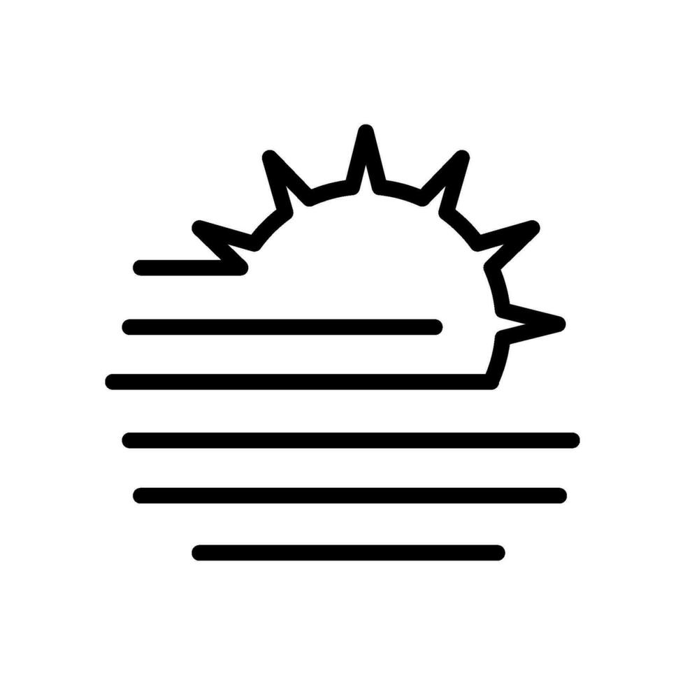 fog day icon vector