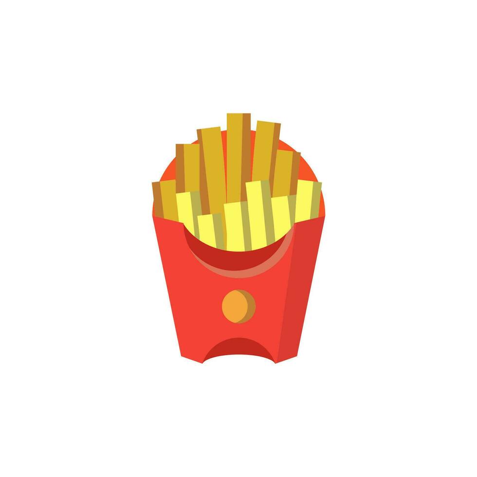 amigo papas fritas icono diseño vector