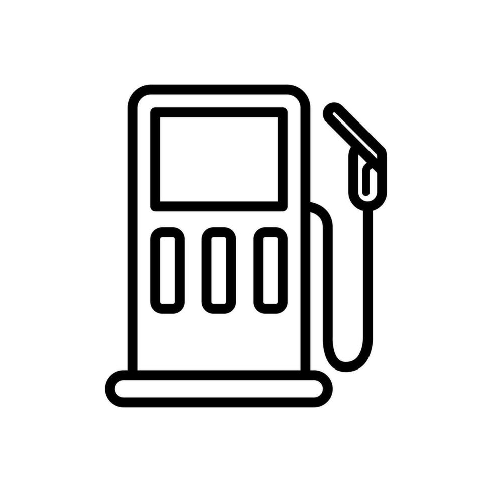 gasoline pump icon design vector