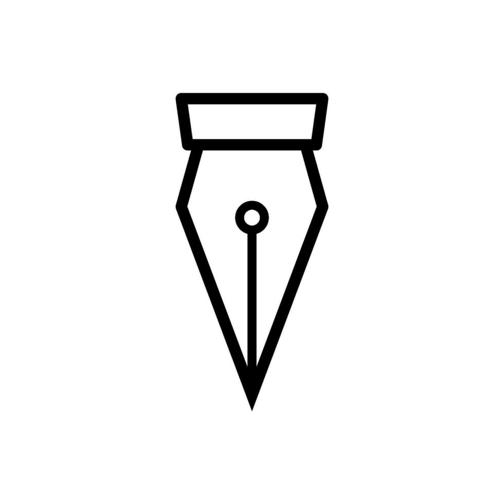 fountain pen icon vector