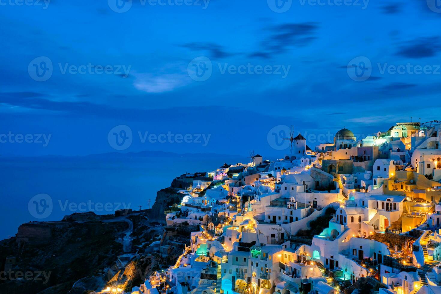 Famous greek tourist destination Oia, Greece photo