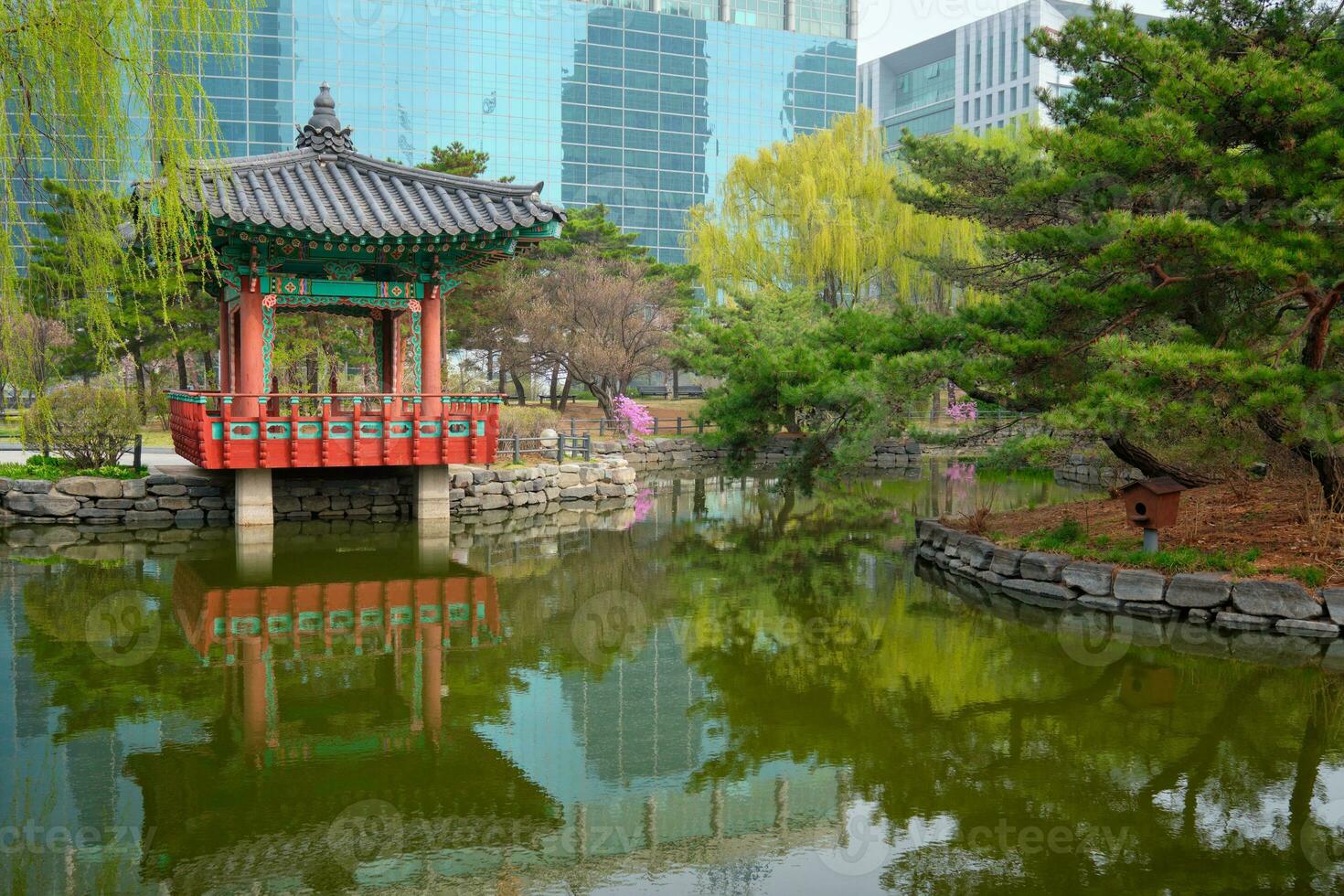 Yeouido Park in Seoul, Korea photo