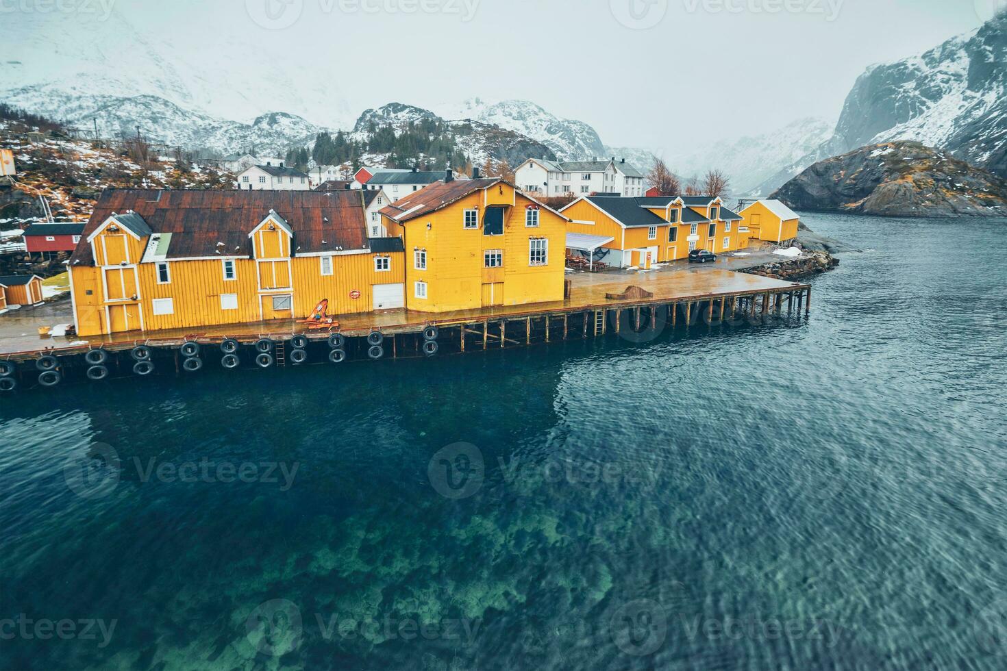 Nusfjord fishing village in Norway photo
