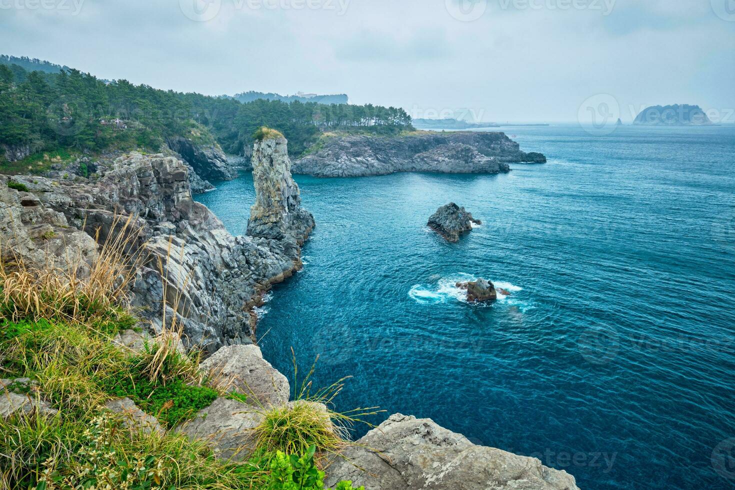 Oedolgae Rock, Jeju island, South Korea photo