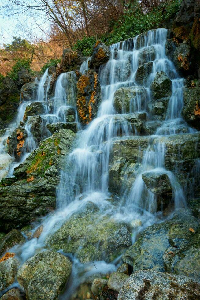 Small waterfall cascade photo