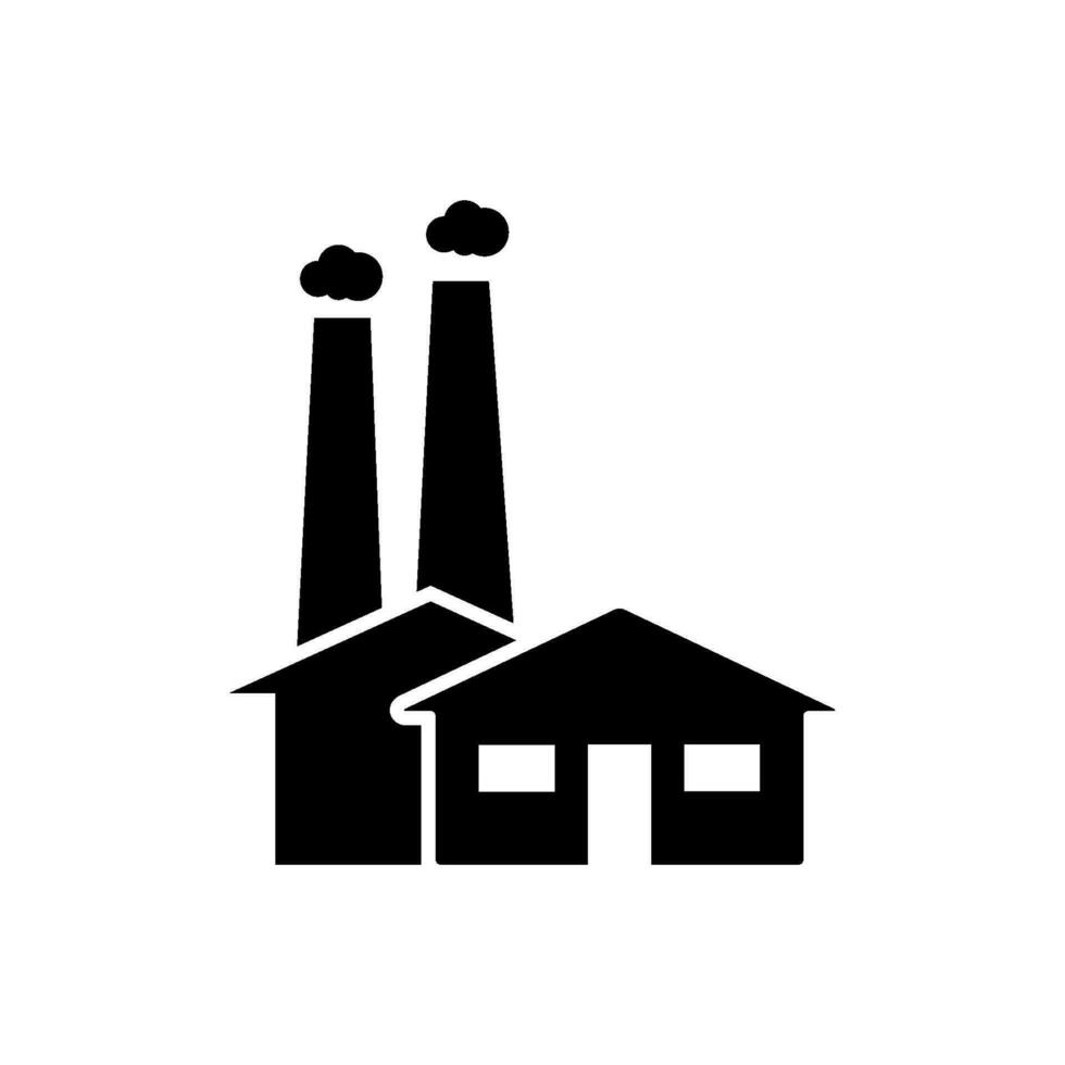 factory icon design vector
