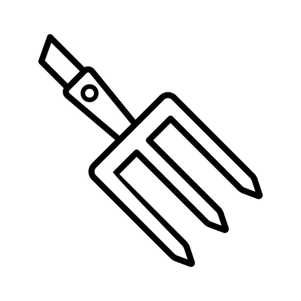 granja tenedor icono diseño vector