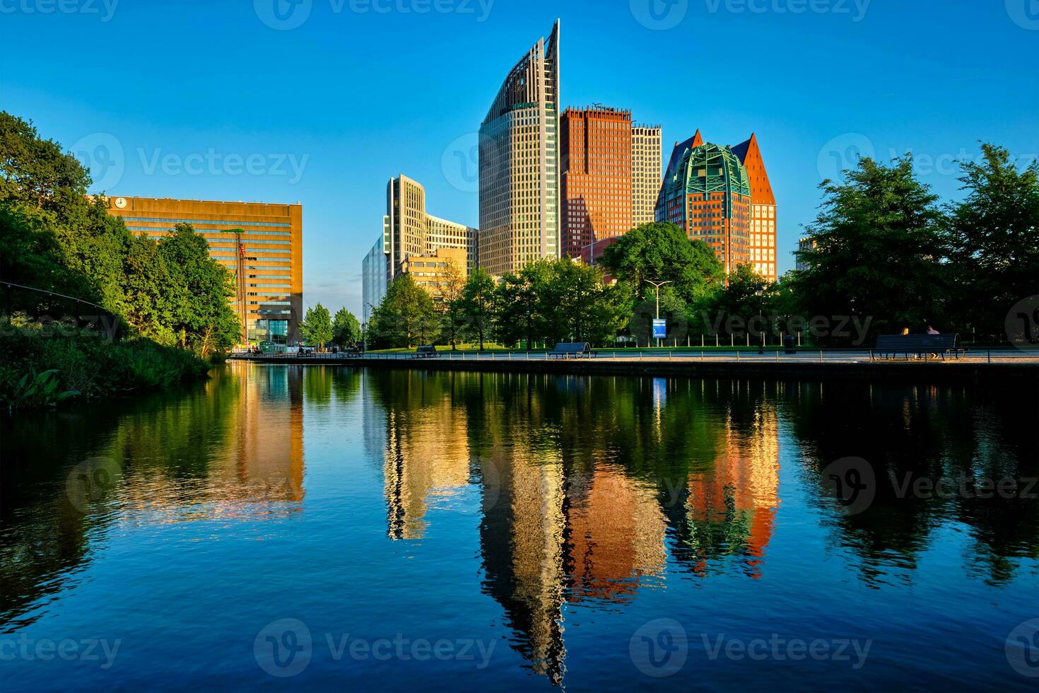 Skyscrapers in The Hague, Netherlands photo