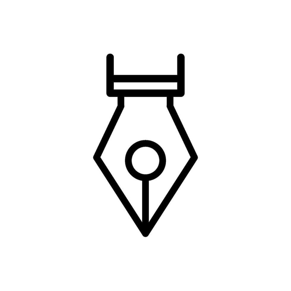 fountain pen icon vector