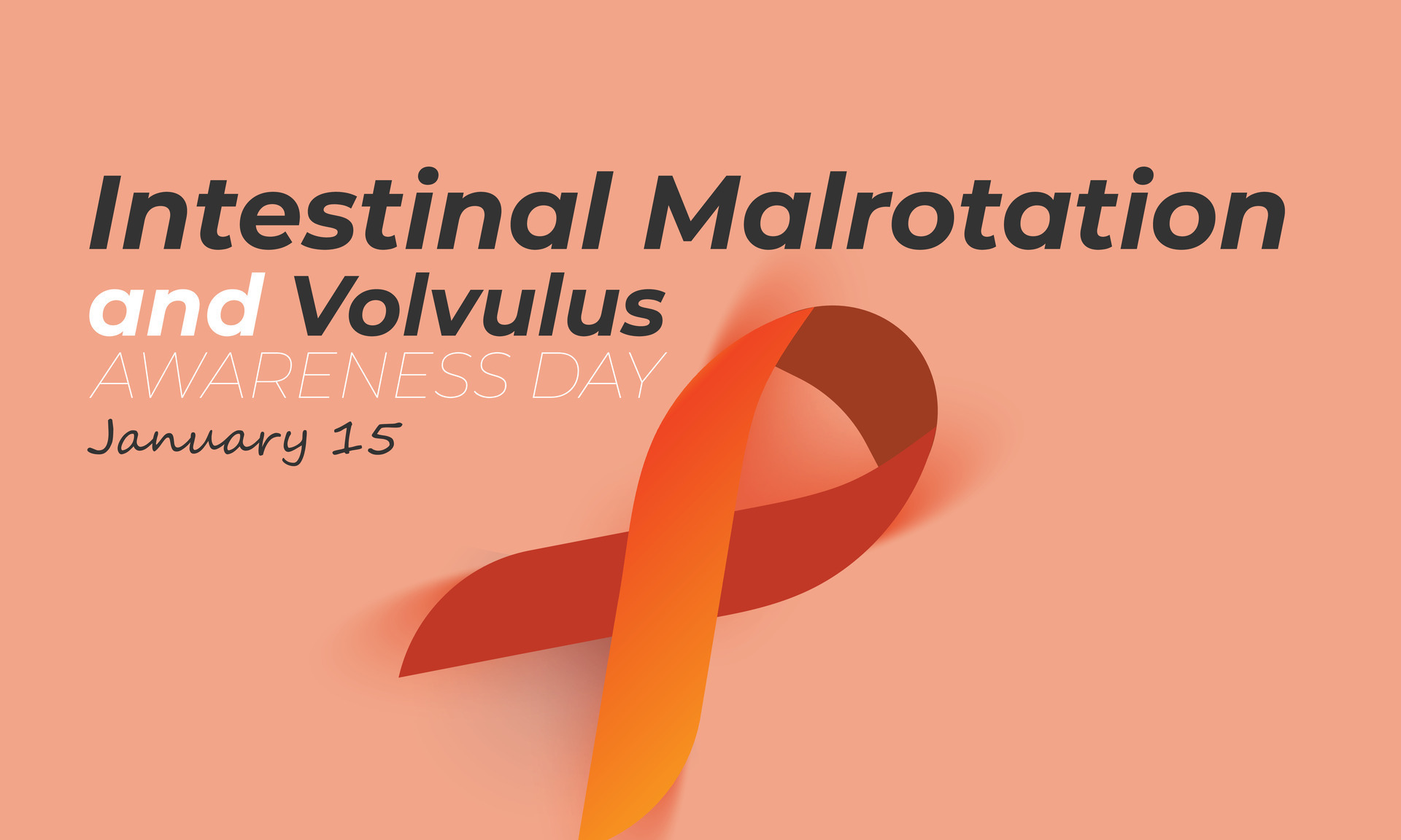 Bowel Malrotation and Volvulus Awareness Day. background, banner, card