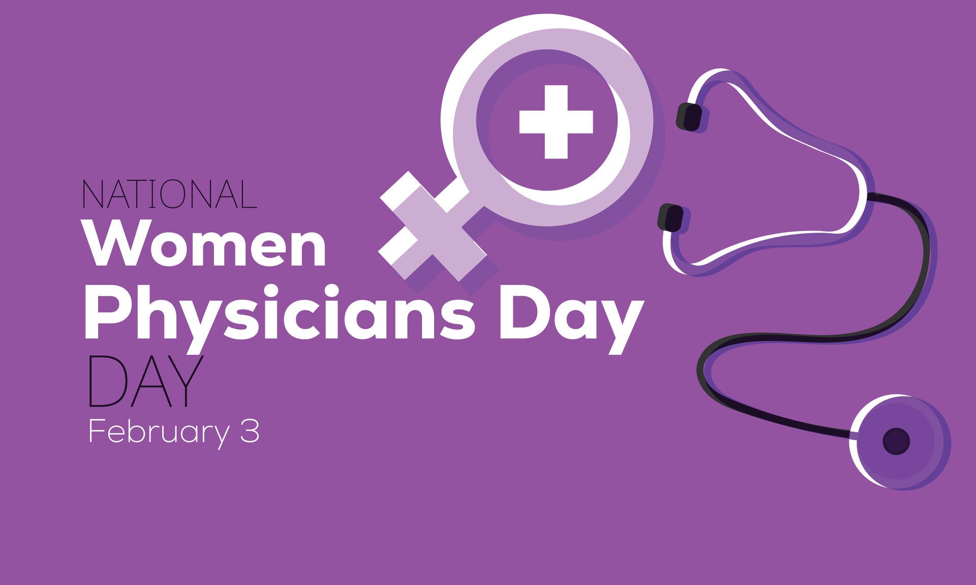 National Women Physicians Day. background, banner, card, poster