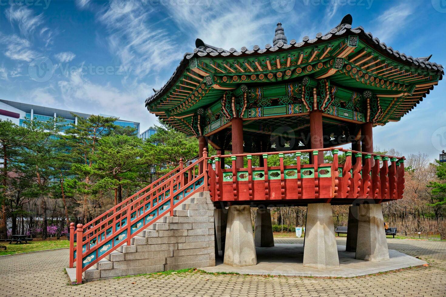 Yeouido Park in Seoul, Korea photo