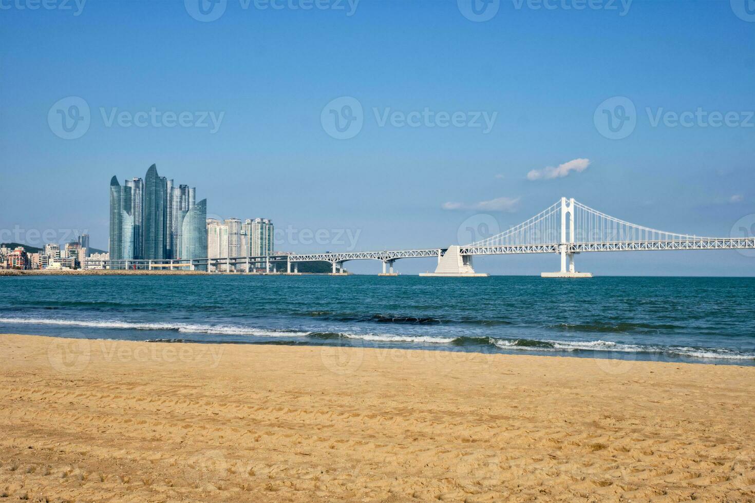 Gwangalli Beach in Busan, South Korea photo