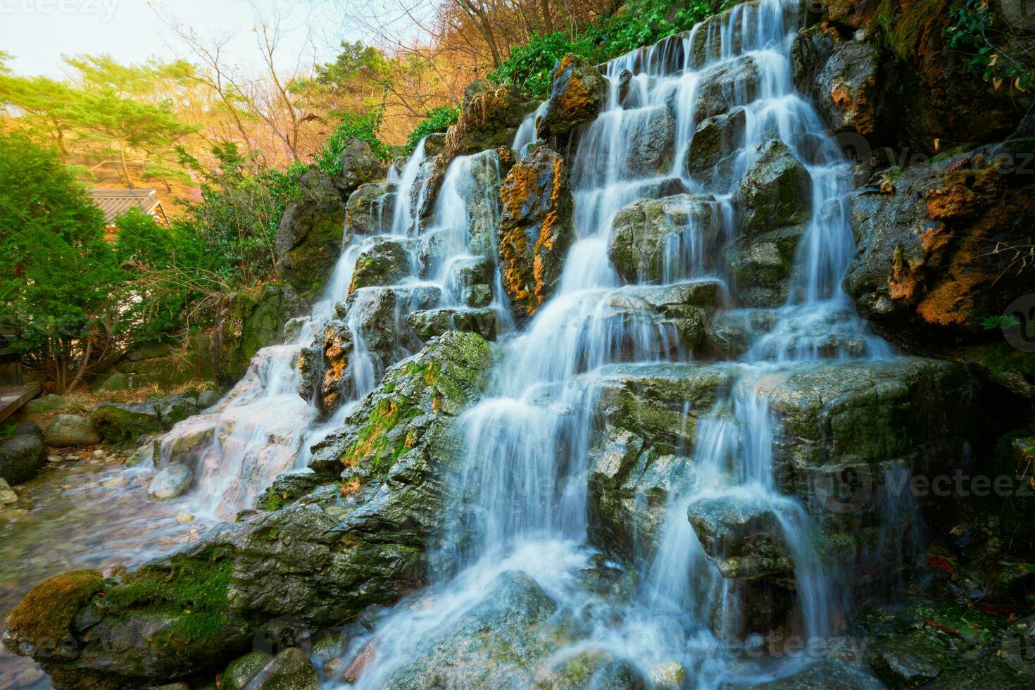 Small waterfall cascade photo
