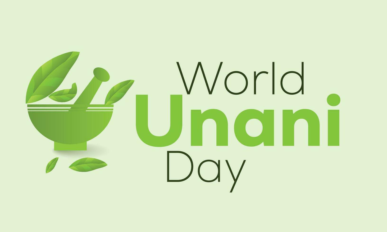 world unani day. background, banner, card, poster, template. Vector illustration.