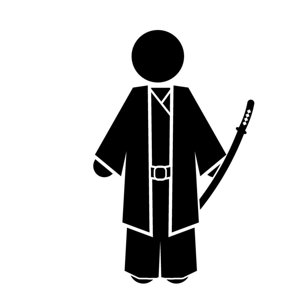 china culture vector illustration, japan traditional clothing