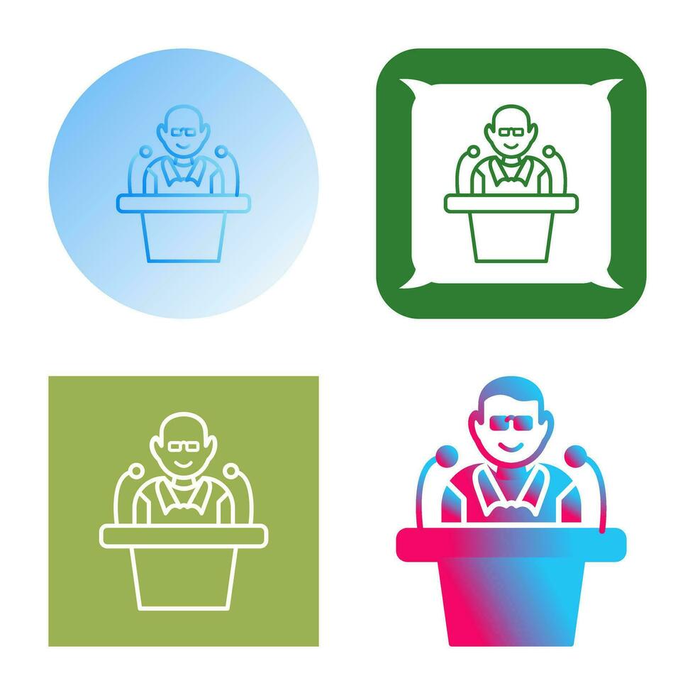 Unique Lecture Vector Icon