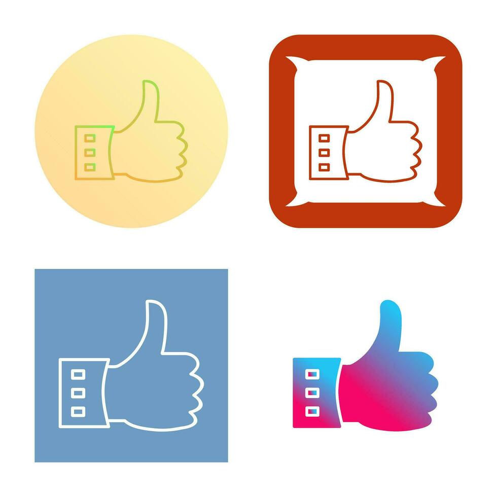 Unique Like Vector Icon