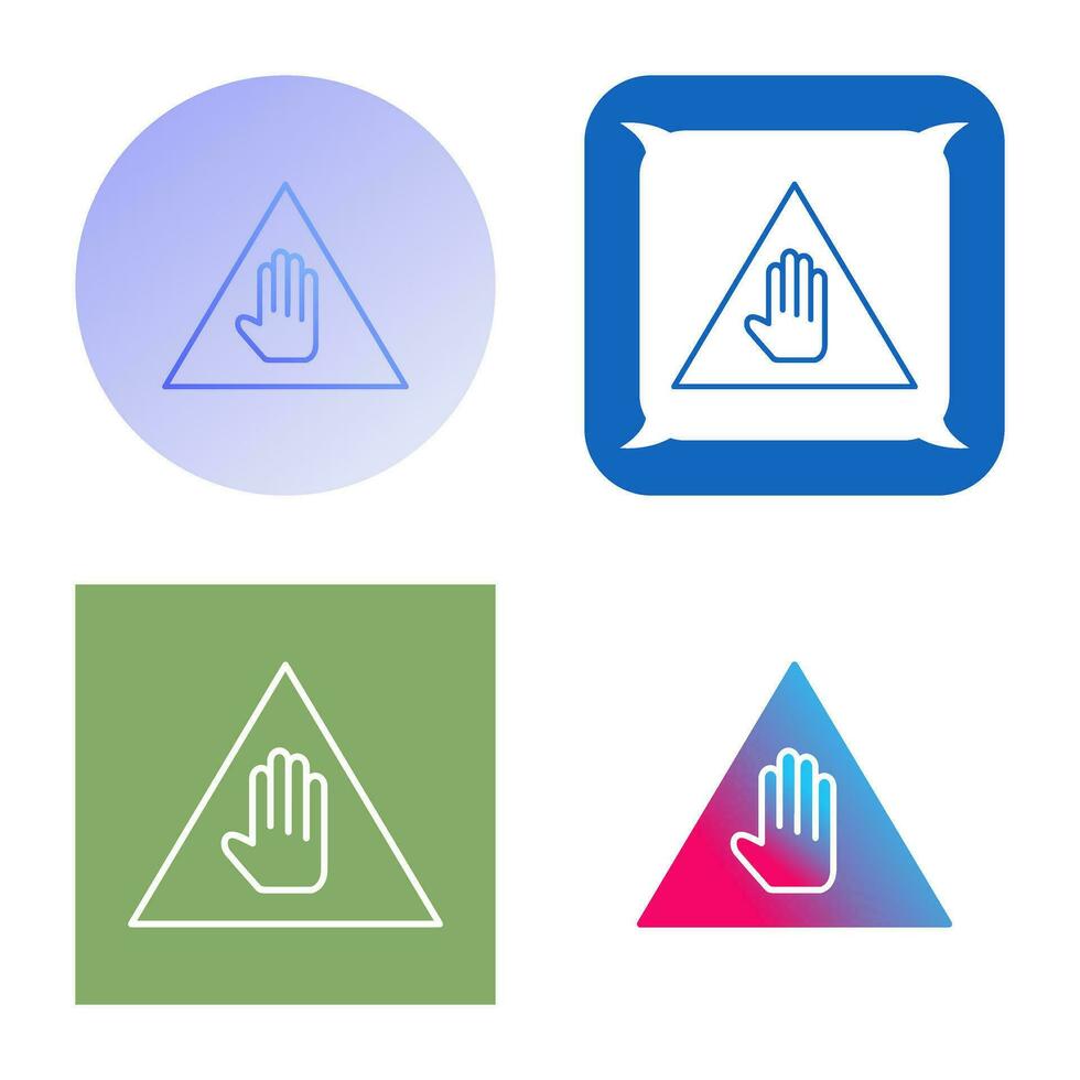 Unique Warning Vector Icon