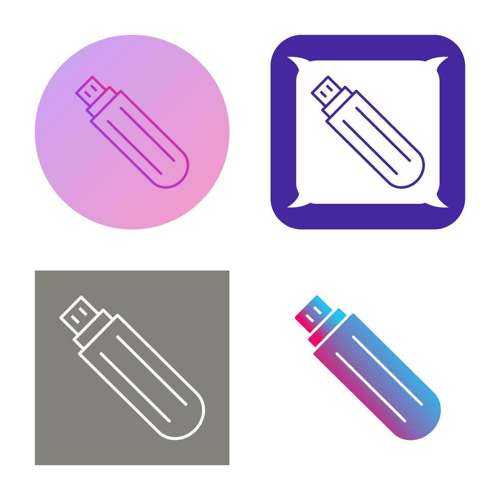 Unique USB Drive Vector Icon