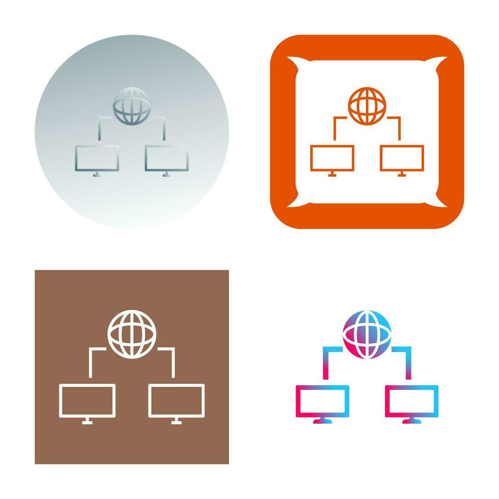 Unique Internet Connectivity Vector Icon
