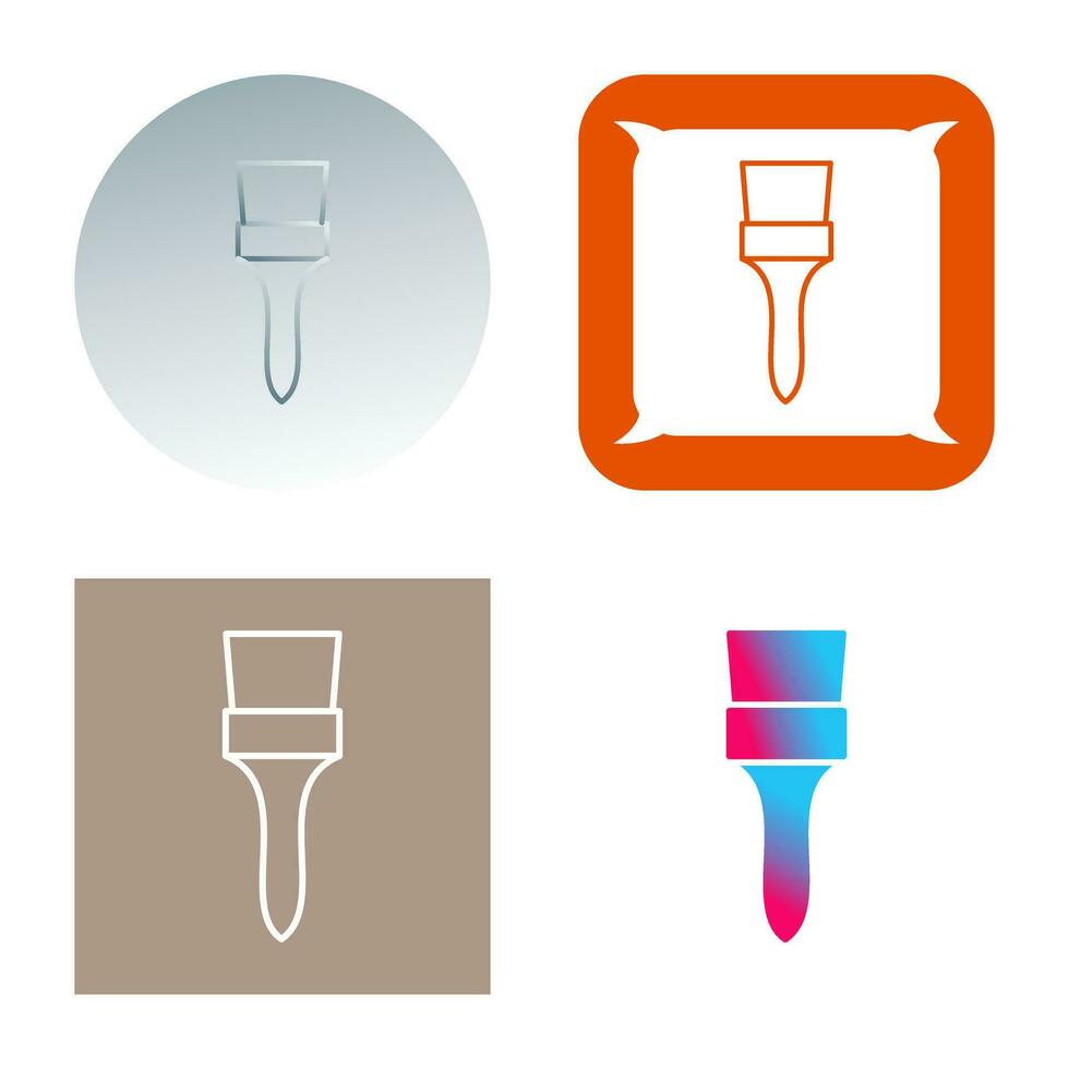 Unique Brush Vector Icon