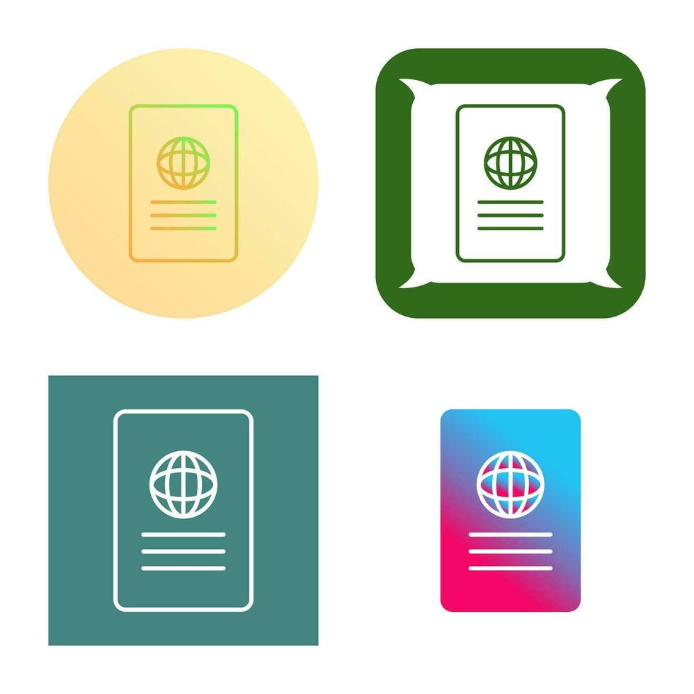 Unique Global Report Vector Icon