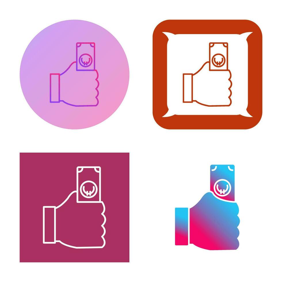 Unique Cash Vector Icon